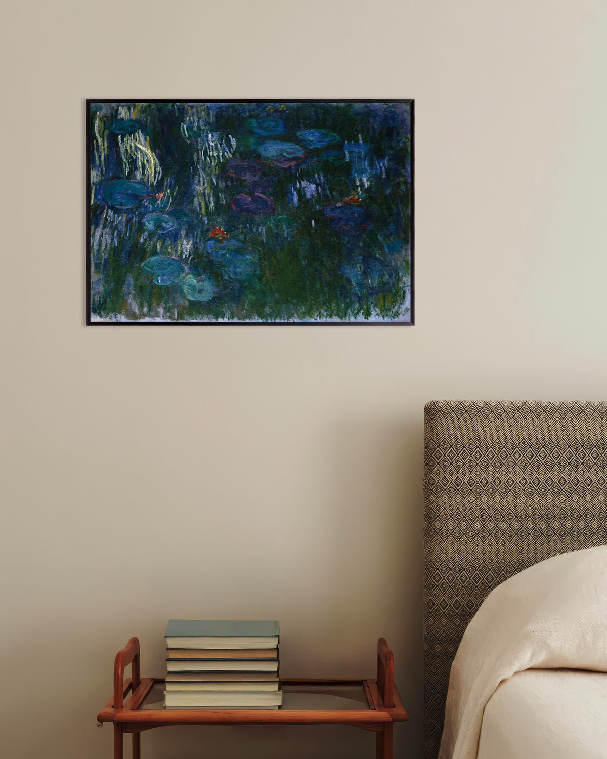 Poster Näckrosor (1916–1919) av Claude Monet med metallram