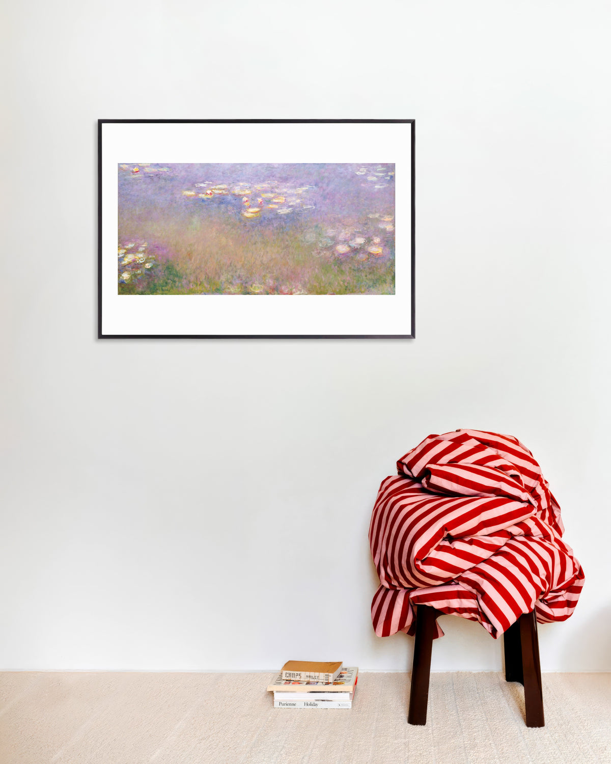 Poster Näckrosor (ca 1915–1926) av Claude Monet med metallram