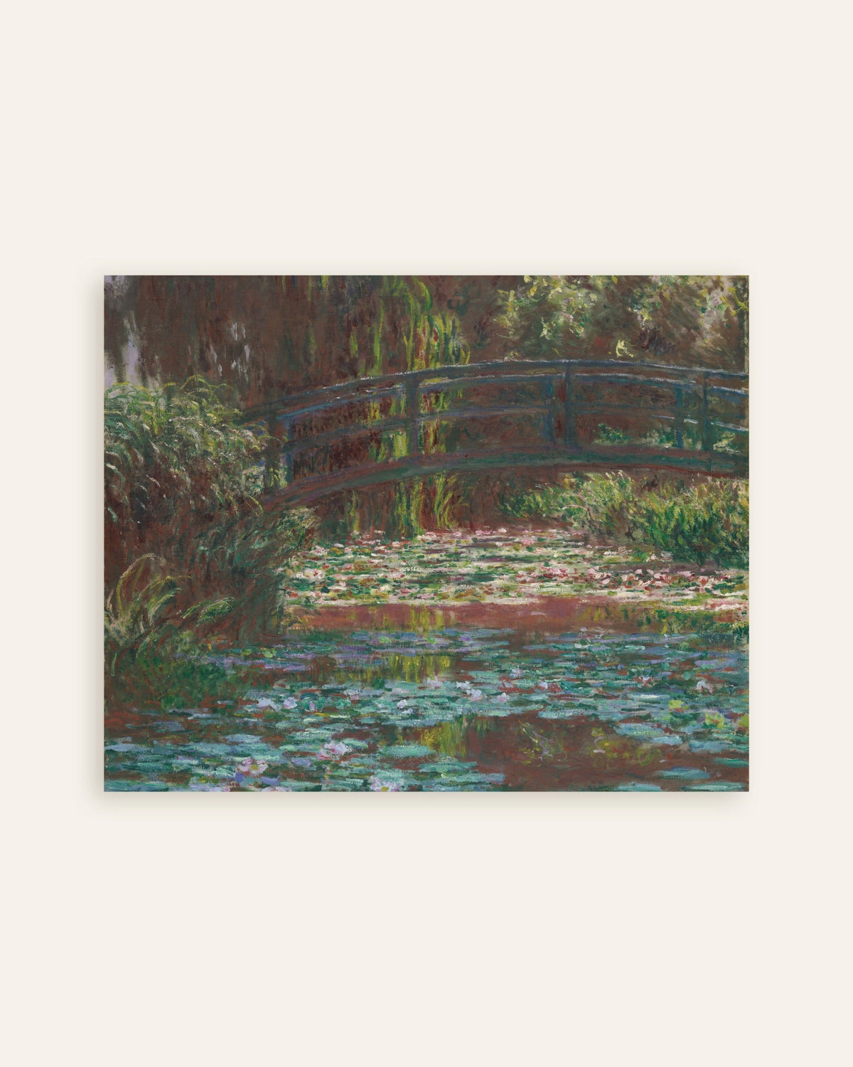 Poster Näckrosdammen (1900) av Claude Monet, miniatyr