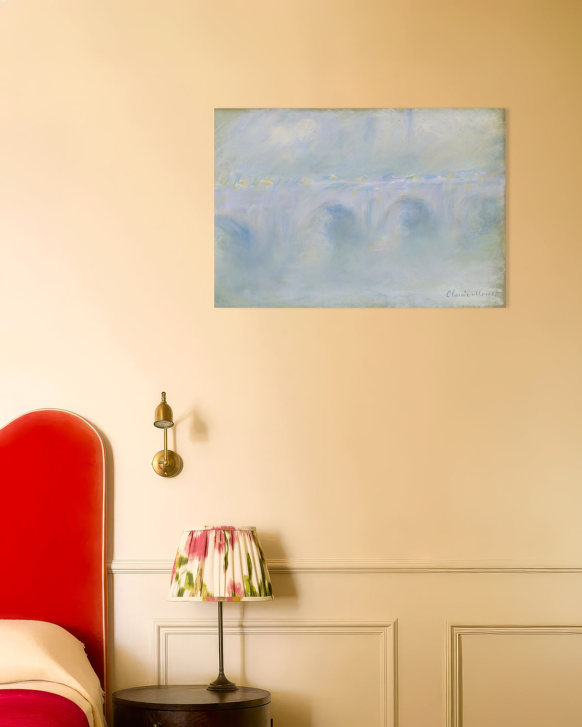 Poster Waterloo Bridge (1901) av Claude Monet