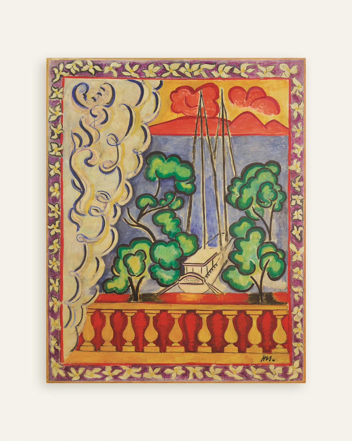 Poster med Fönster på Tahiti (1935) av Henri Matisse, miniatyr