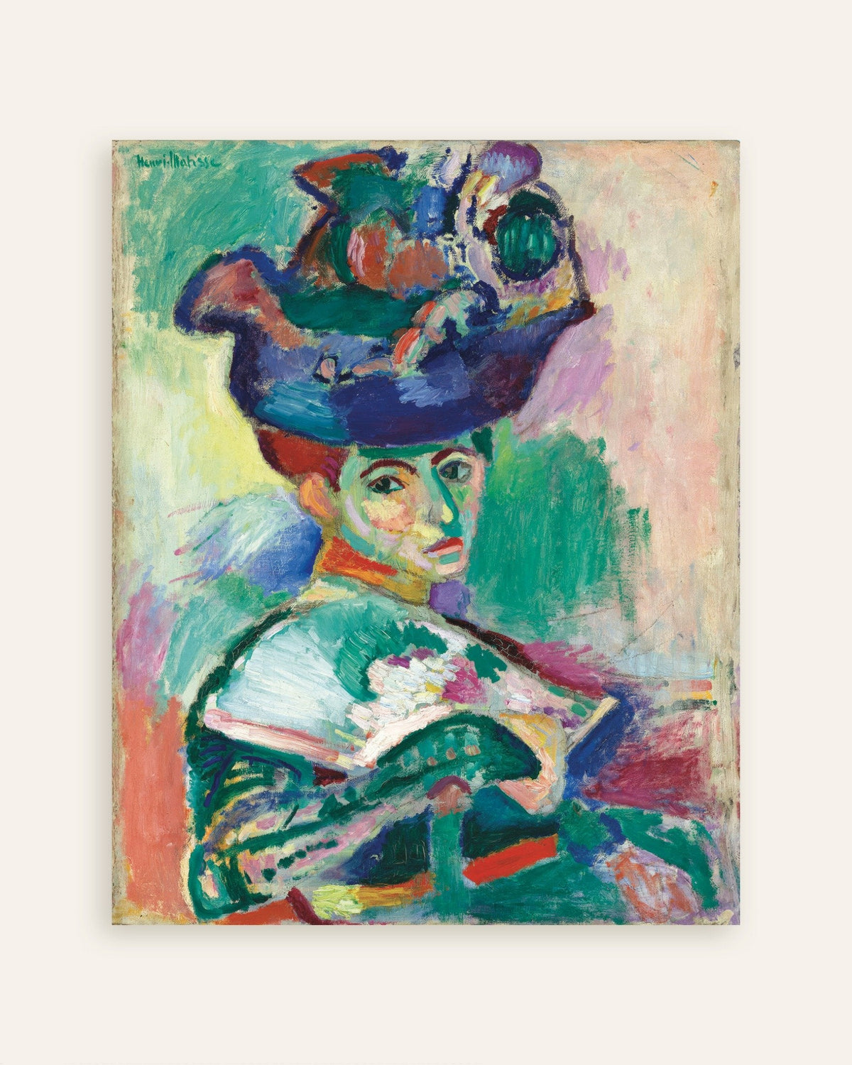 Kvinna med hatt (1905) av Henri Matisse, poster, miniatyrbild