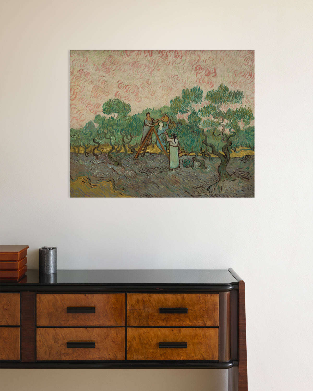 Poster med Kvinnor som plockar oliver (1889) av Vincent van Gogh
