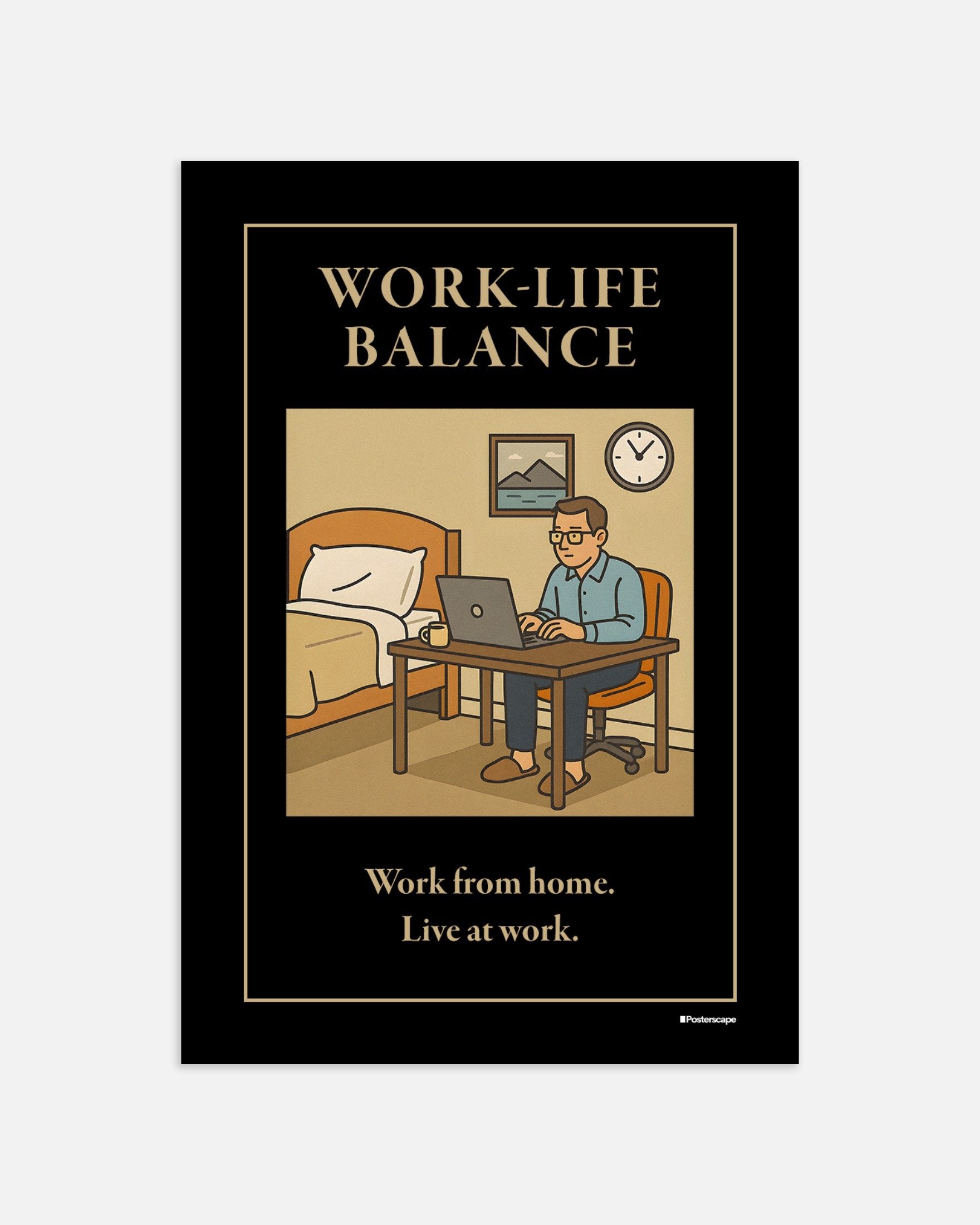 Poster of Work-Life Balance - Demotivational Poster, thumbnail